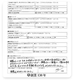 お客様の声 一日の家族葬の方