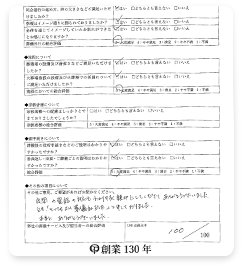 お客様の声 一日の家族葬の方