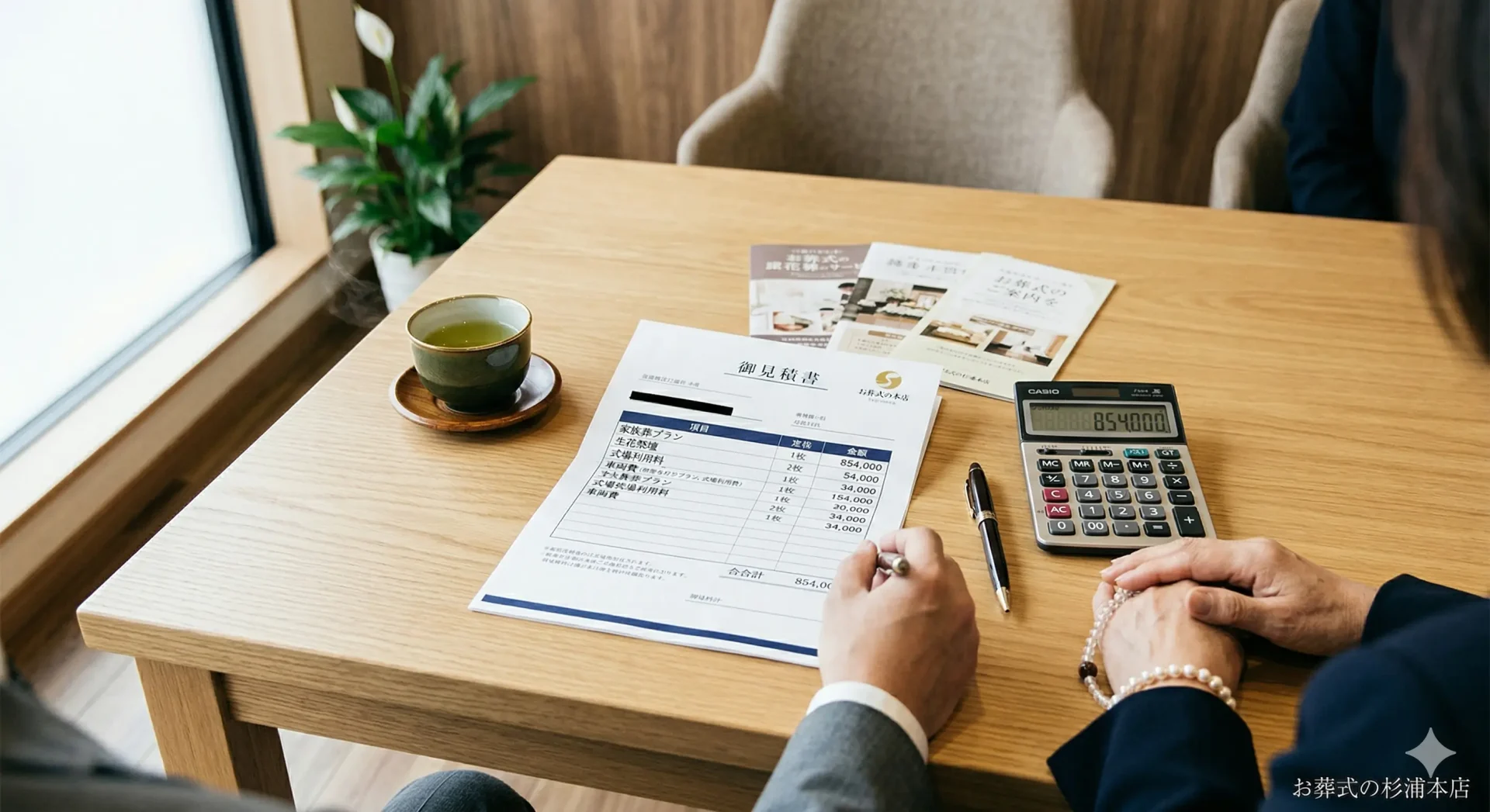 横浜市中区の家族葬にかかる費用の内訳を説明するイメージ