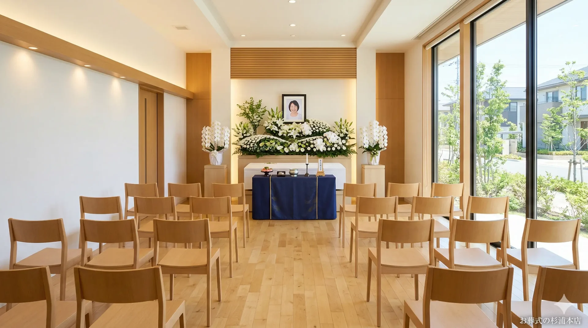 ありがとうホール都筑の内観イメージ｜都筑ふれあいの丘駅徒歩5分の家族葬ホール