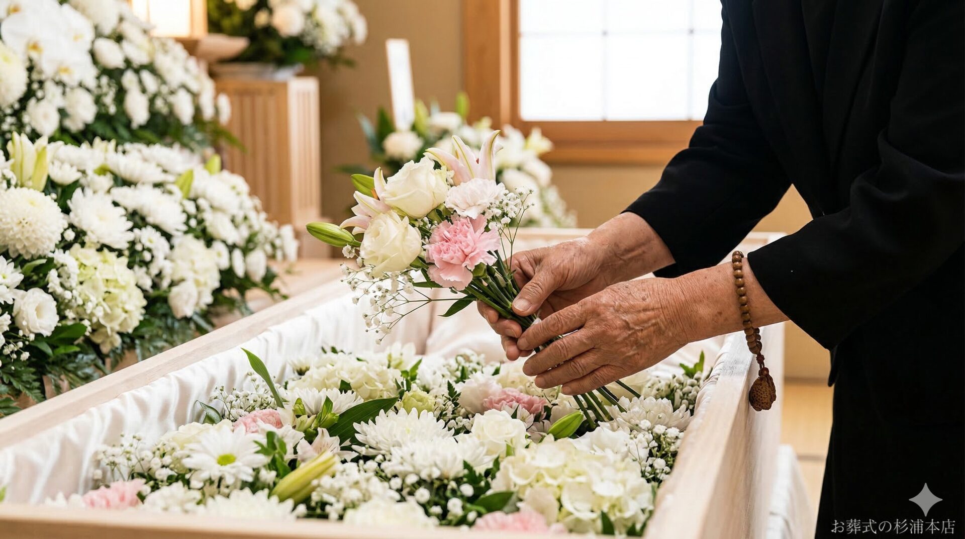 家族葬での花入れの儀|故人への最後のお別れ