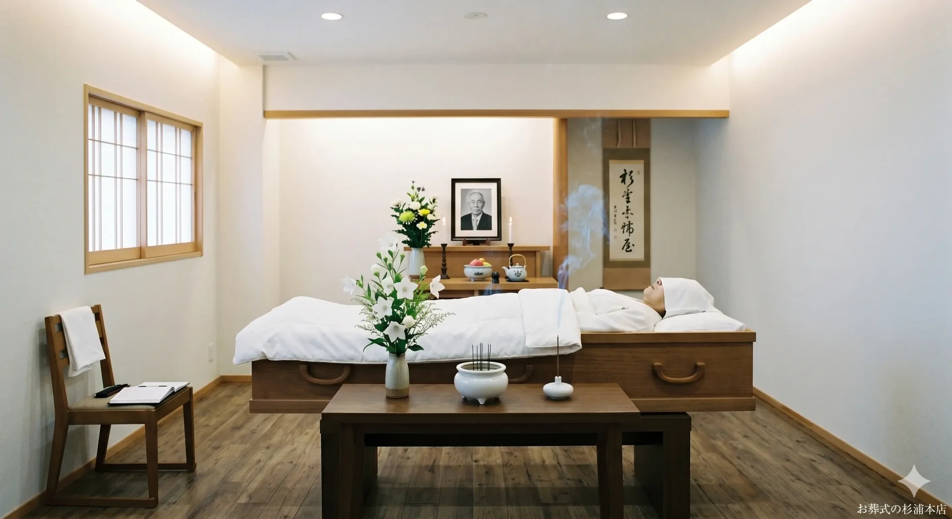 ありがとうホール磯子の清潔感ある霊安室のイメージ