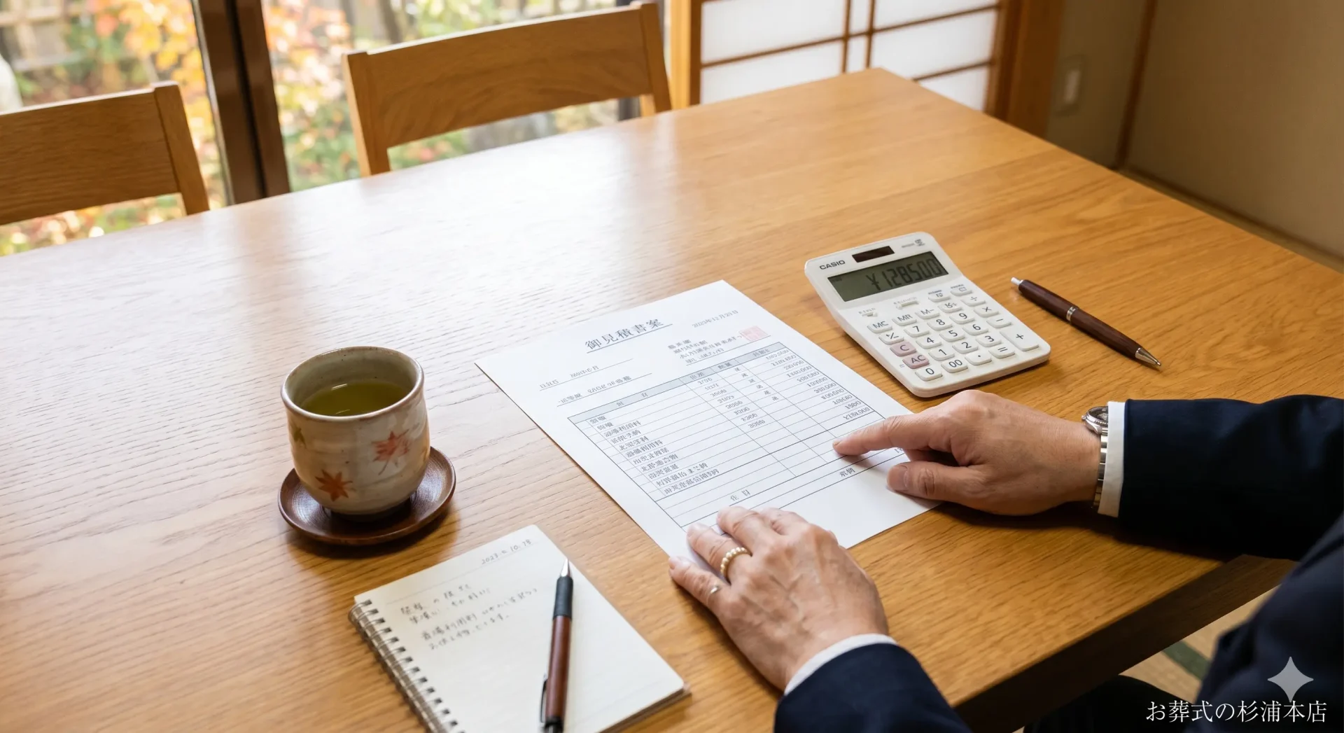 磯子区の直葬にかかる費用の内訳を説明するイメージ