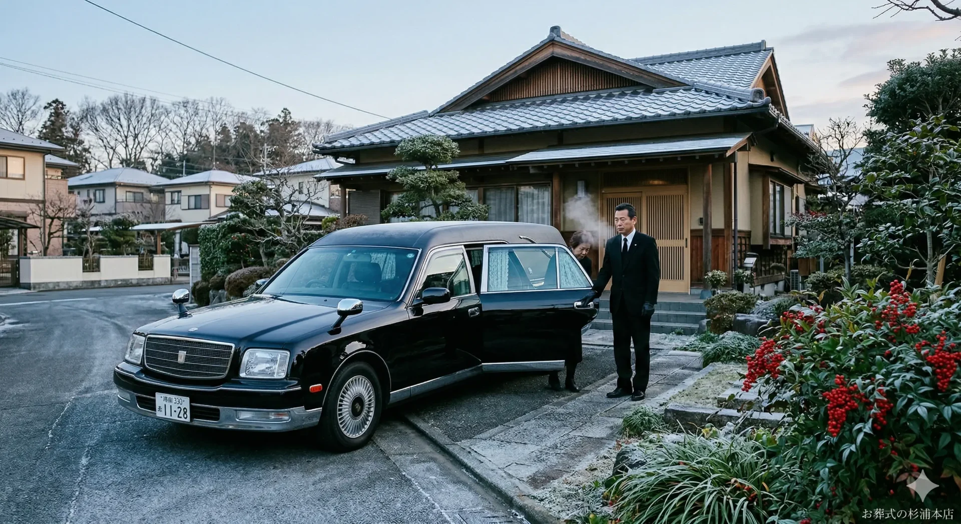 緑区での家族葬の流れを示すイメージ