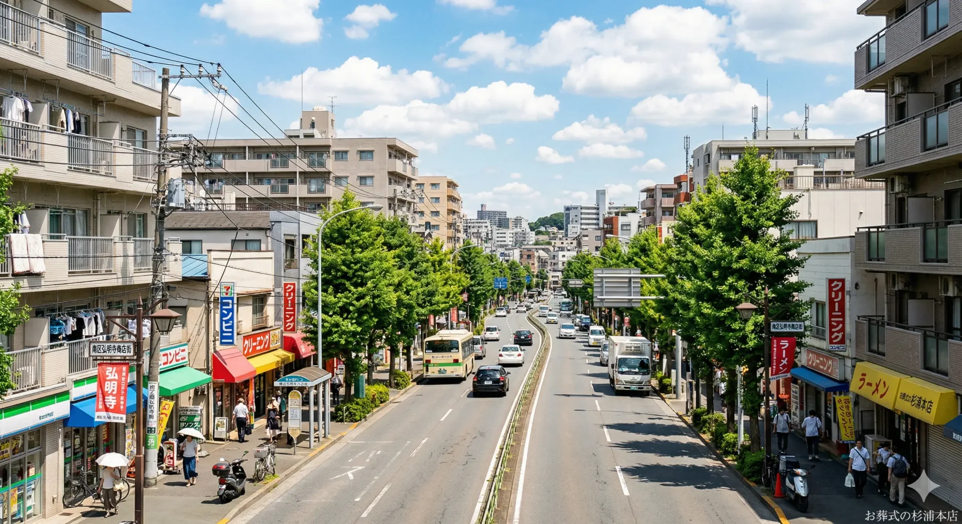 横浜市南区の都市的な街並みのイメージ