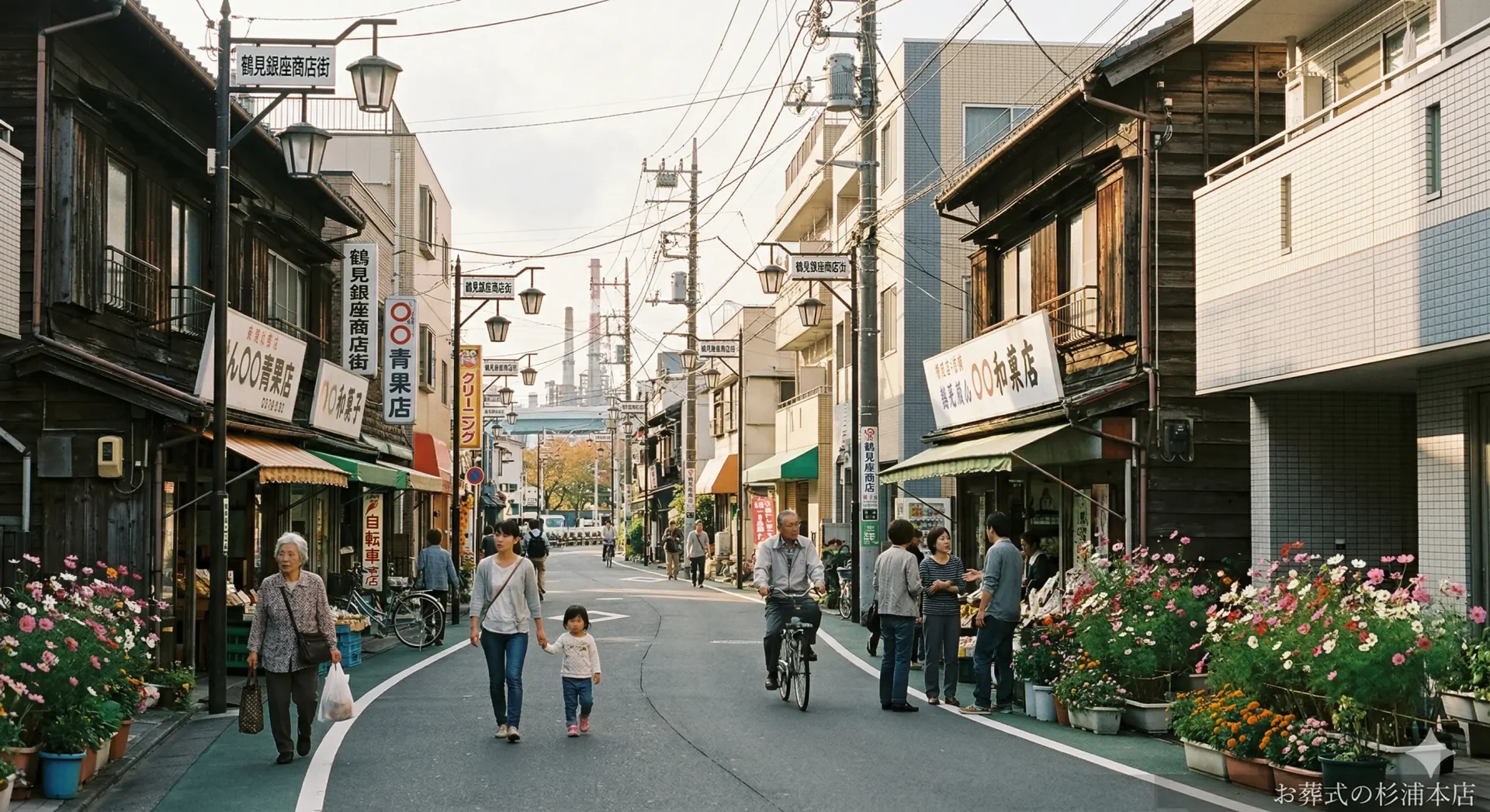 横浜市鶴見区の街並みのイメージ