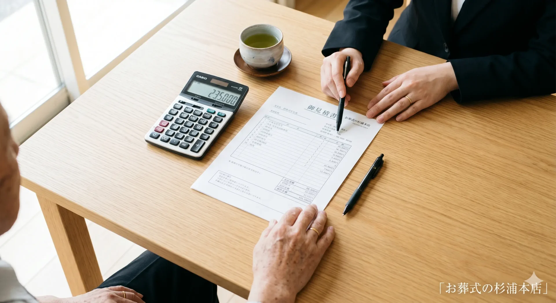 横須賀市の家族葬にかかる費用の内訳を説明するイメージ