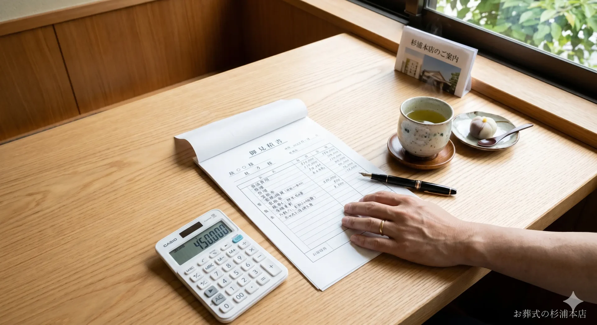 逗子市の家族葬にかかる費用の内訳を説明するイメージ