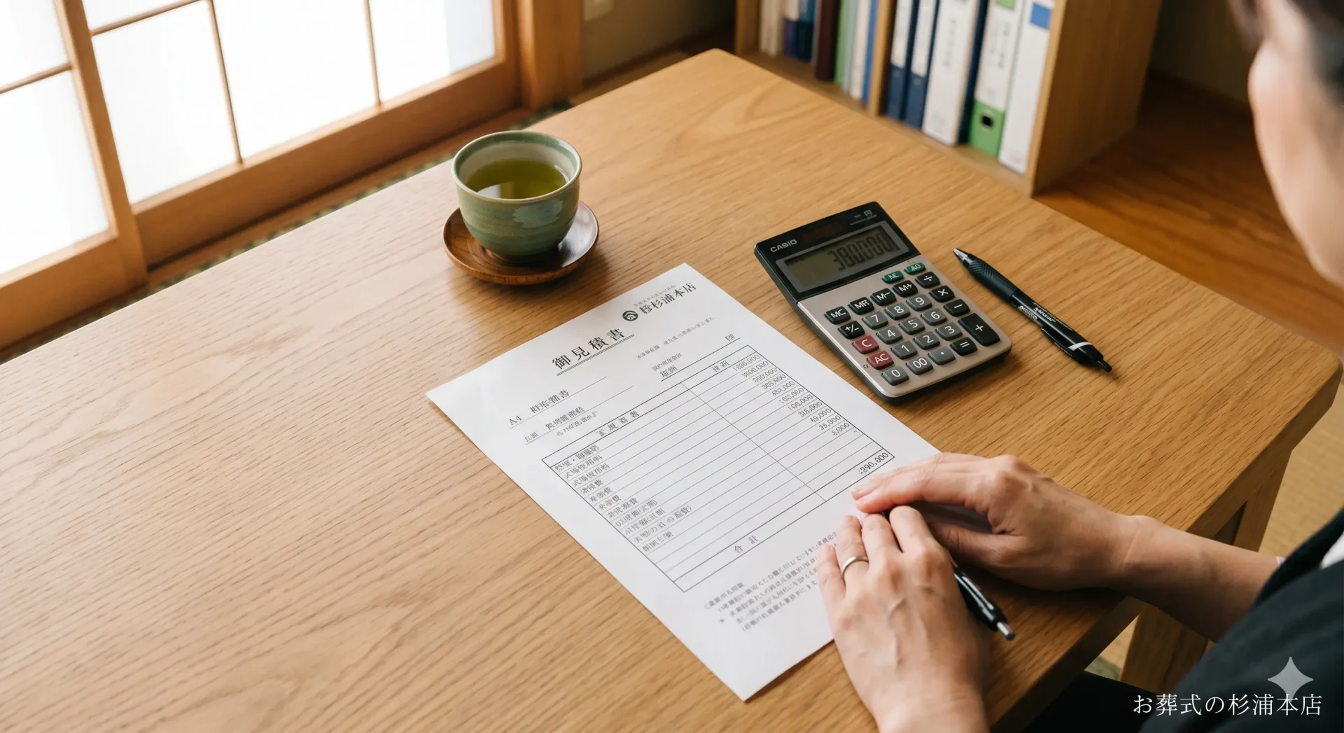 泉区の直葬にかかる費用の内訳を説明するイメージ