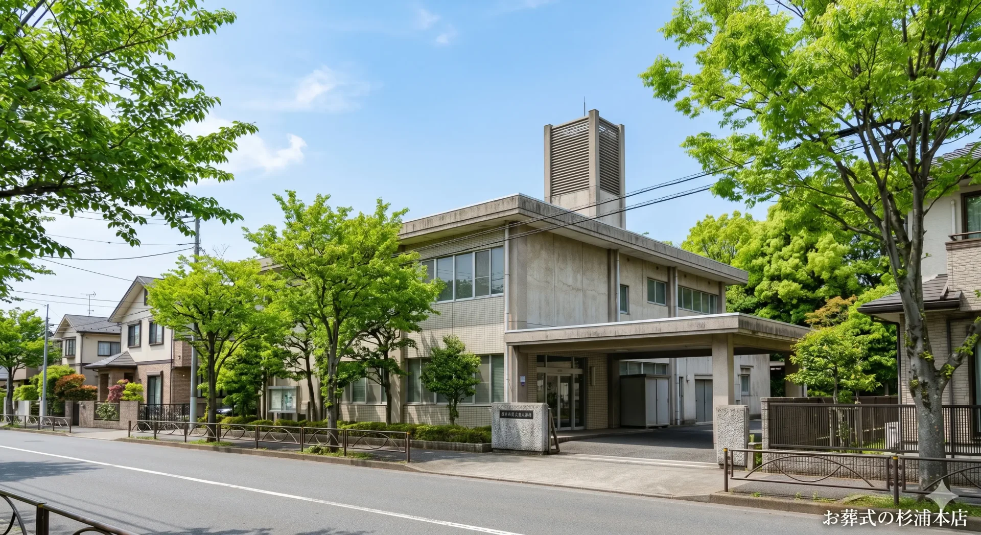 久保山斎場の歴史ある外観イメージ