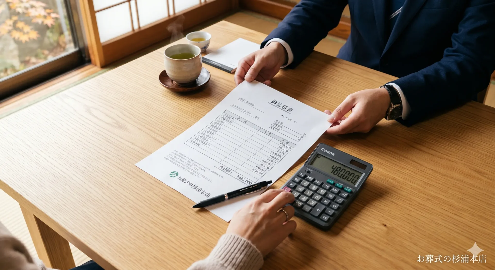 栄区の直葬にかかる費用の内訳を説明するイメージ