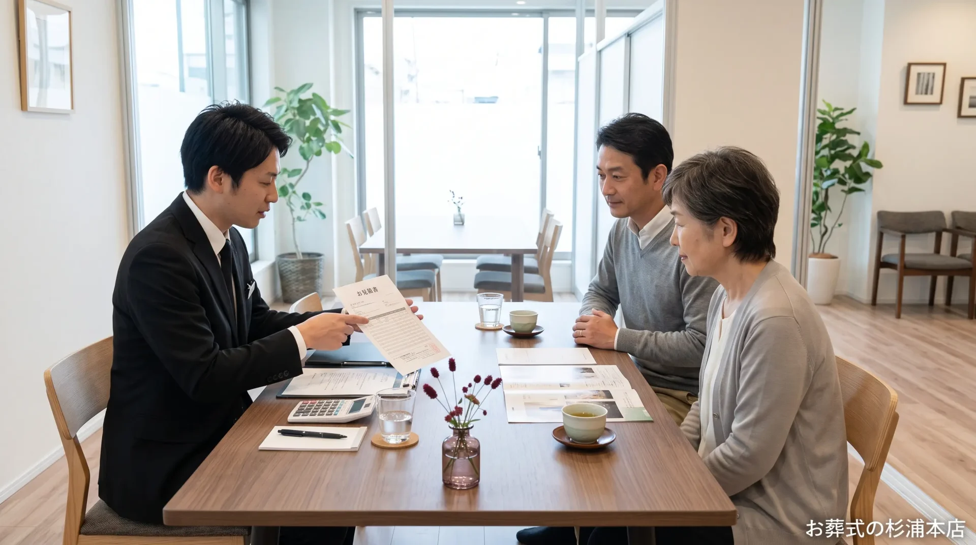 葬儀後に弔問の対応を相談する家族